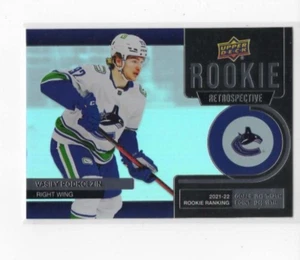 Vasily Podkolzin 22-23 Upper Deck Series 1 Rookie Retrospective #RR-19 Canucks - Picture 1 of 1