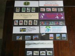 Royal Mail Mint Stamps  lot of 7 different cards stamps ,edition 1983,Lot #2 - Picture 1 of 9