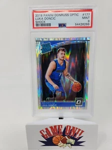2018-19 Donruss Optic #177 Luka Doncic Shock Prizm RC Rated Rookie PSA 9 Mint sc - Picture 1 of 2