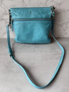 Kate Spade New York Cobble Hill Ellen Crossbody Bag Turquoise Pebble Rindsleder - Bild 1 von 18