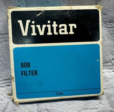 Vivitar 72mm 80B Blue Glass Lens Color Conversion Filter - Image 1 of 4