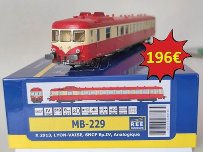 PROMO REE MODELES MB-229 X2913 Autorail X2800 LYON-VAISE SNCF HO #70 - Photo 1/4