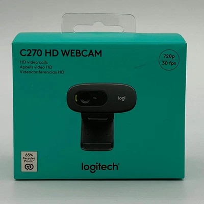 New Logitech C270 HD Webcam V-U0018 - Image 1 of 4