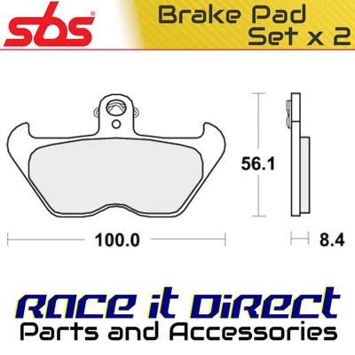 Pastillas Freno BMW R 1100 R RUEDA RADIOS 1993-1995 Front Street SBS Foto 1 de 4