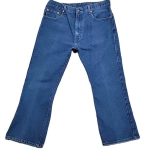 Pantalones de mezclilla para hombre Levis 517 medidas talla 36x27 corte bota probablemente dobladillo bonitos - Imagen 1 de 14