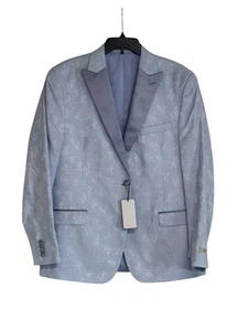Alfani Mens Slim fit Sport Coat Blazer 38 S Blue - Picture 1 of 3