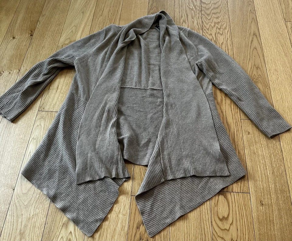 C&A Sixth Sense 100% Cashmere Kashmir Strickjacke  Langarm Cardigan Braun 0c - Bild 1 von 4