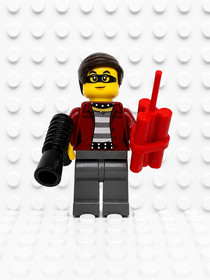 LEGO Daisy Kaboom Minifig cty1123 - Thief w/ Dynamite - She's Getting Away!
