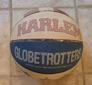 Vintage Harlem Globetrotters Basketball Ball Rubber Red White Blue 29.5” Size 7 - Picture 1 of 9
