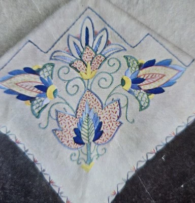 Vintage C 1940s Embroidery Transfer Jacobean Anchor 253 - image 1 of 4