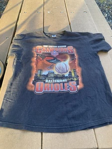 Vintage Baltimore Orioles Herren T-Shirt Large schwarz 90er Made in USA Einzelnaht - Bild 1 von 6