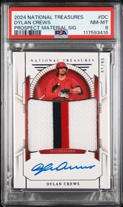 2024 Panini NT Dylan Crews Prospect Material Signatures Auto Patch /99 PSA 8 - Picture 1 of 2