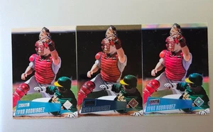 Ivan "Pudge" Rodriguez 3 Card Lot 2000 St Club / St Cl Chr / St Cl Chr Refractor - Picture 1 of 3