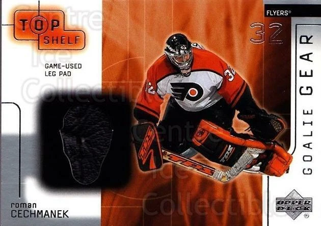2001-02 UD Top Shelf Goalie Gear #LPRC Roman Cechmanek - Image 1 of 1