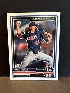 2023 Panini Stars & Stripes USA Baseball RHETT LOWDER #74