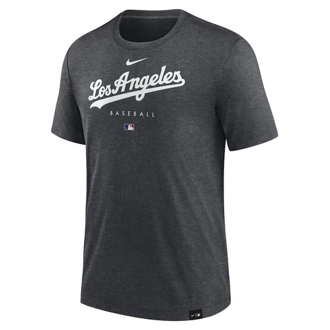 Los Angeles Dodgers Nike Authentic Collection Early Work Tri-Blend T-Shirt Men's Cover