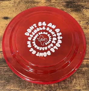 Luck Texas Frisbee Don't Be A Hole Outdoor Sports Flying Disc Willie Nelson - Picture 1 of 4