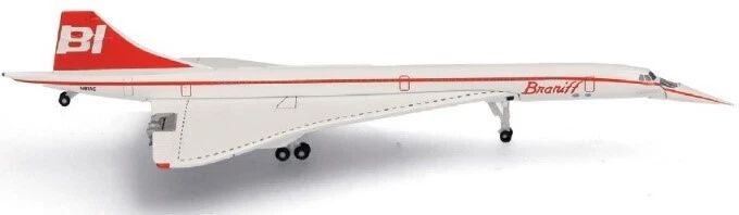 Herpa 1/500 Braniff International Concorde Diecast Model Aircraft - image 1 of 1