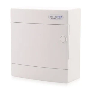 Boîte à fusibles apparente IP40 Boîtier 1 rangée 8 modules porte blanche - Bild 1 von 7