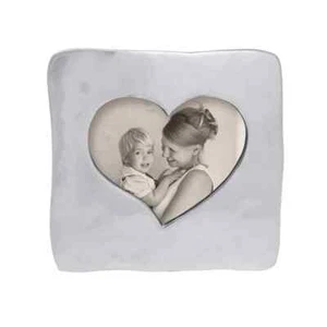 Mariposa P2701 Silver Large Square Open Heart Frame 7.75x7.75 in - Picture 1 of 3