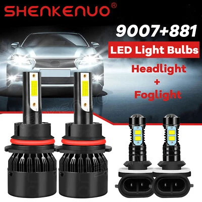 Combo de faros LED altos/bajos 9007 + 881 faros antiniebla para Dodge Stratus 2001-2005 Foto 1 de 4