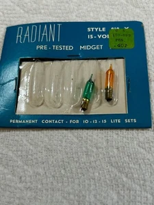 Vintage Radiant Replacement Bulbs Style 810X - Green & Orange 2 bulbs - Picture 1 of 1