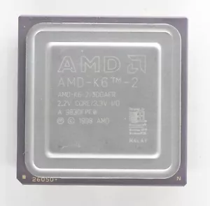 Socket 7 CPU - AMD K6-2 300MHz - AMD-K6-2/300AFR - TESTED - Picture 1 of 2