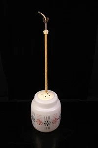 Lámpara de techo RDA lámpara de varilla ópalo blanco vidrio patrón geométrico vintage años 60 - Imagen 1 de 4