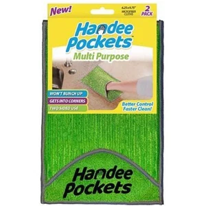HANDEE POCKETS Multipurpose Microfiber Cleaning Cloths with Built-In Pockets - Picture 1 of 1