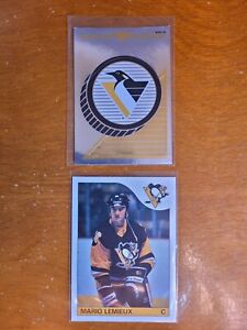 Mario Lemieux Hockey Novelty Card Lot+Panini Pittsburgh Penguins 🐧 Foil Sticker
