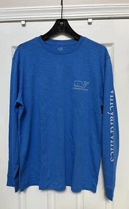 Neu mit Etikett Vineyard Vines Slub Vintage Wal T-Shirt LS Langarm blau Herren Medium " - Bild 1 von 2