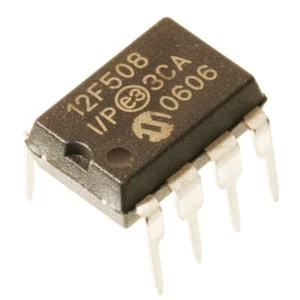 PIC12F508-I/P 8-Bit-Mikrocontroller 4MHz 512x12 Bit FLASH 6 I/O DIP8 Microchip - Bild 1 von 1