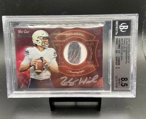 2021 Wild Card Matte White - Zach Wilson - auto Thumbagraph 15/20 red BGS 8.5 - Picture 1 of 3