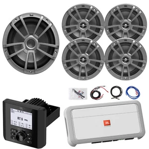 JBL Marine Gauge Hole Radio, 4x 6.5" 180W Max Speakers, 10" Subwoofer, Amplifier - Picture 1 of 11