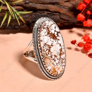 Wild Horse Jasper Gemstone 925 Sterling Silver Handmade Ring All Size - Picture 1 of 5