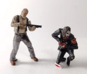 Mini figuras McFarlane THE WALKING DEAD Prison Catwalk HERSHEL & FEASTING WALKER - Imagen 1 de 5