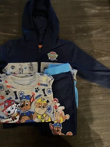 3 Piece Paw Patrol Outfit Set | Size 3T | Pants, T-Shirt & Zip-up Sweatshirt - Picture 1 of 12