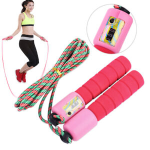 Digital Skip Counter Skipping Rope for Workout Exercise Jump Fitness Flexible Sp