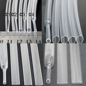 0.6mm-50mm 2:1 Clear Heatshrink Heat Shrink Tube Tubing Wire Sleeve Transparent  - Picture 1 of 2