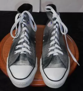 CONVERSE ALL*STAR HI, ORIGINAL FRANELA A CUADROS AZULES, HOMBRE 6 1/2, EE. UU., ¡DULCE! - Imagen 1 de 12