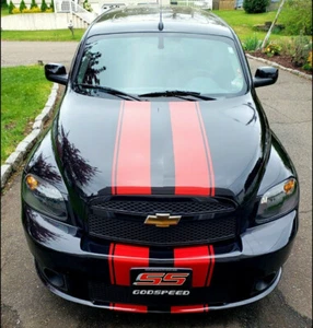 8" Twin Rally Racing Stripe Graphics Stripes FIT All Year & model Chevy HHR - Picture 1 of 4