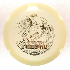 DISC GOLF INNOVA ANDREW MARWEDE TEAM CHAMPION GLOW FIREBIRD 173-5g GOLD FOIL - Picture 1 of 1