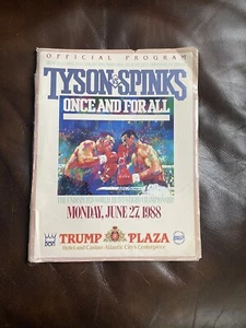 TRUMP TOWER TYSON SPINKS fight 1988 Official program Atlantic City NJ - Picture 1 of 7