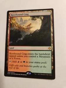 MTG Rootbound Crag  – Ixalan Card # 256 - Picture 1 of 4