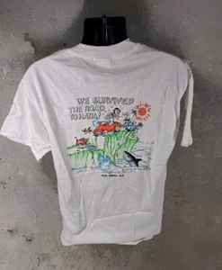 Vintage Hilo Hattie Men's T-Shirt MAUI Puff Paint Hawaii T Shirt Large Road Hana - Picture 1 of 8