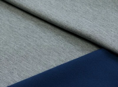 SOFTSHELL Stoff Melange Funktionsstoff Jackenstoff GRAU/MARINE EUR 16,98/m - Bild 1 von 2