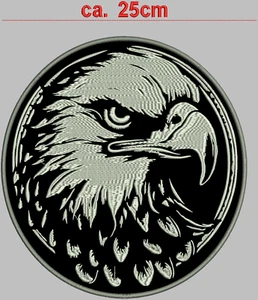 Adler Rückenaufnäher Durchmesser 25cm - Imagen 1 de 1