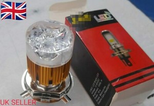 Vespa PX Disc Lml Star GTS ETC H4 12v 35/35w Halogen Headlight Bulb LED Golden N