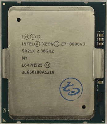 Intel Xeon E7-8880 v3 SR21X 2.30 - 3.10 GHz, 45 MB, 18 Core, LGA2011-1, 150W CPU - Image 1 of 3