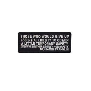 Those Who Give Up Essential Liberty to Obtain a little temporary Safety deserve - Picture 1 of 1